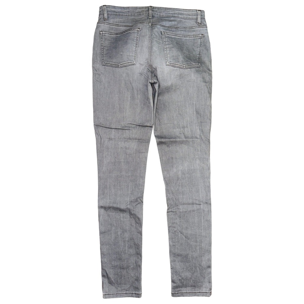 D1 Eileen Fisher Jeans Denim Gray Straight Leg Women's Size 6 mid Rise - Picture 2 of 5